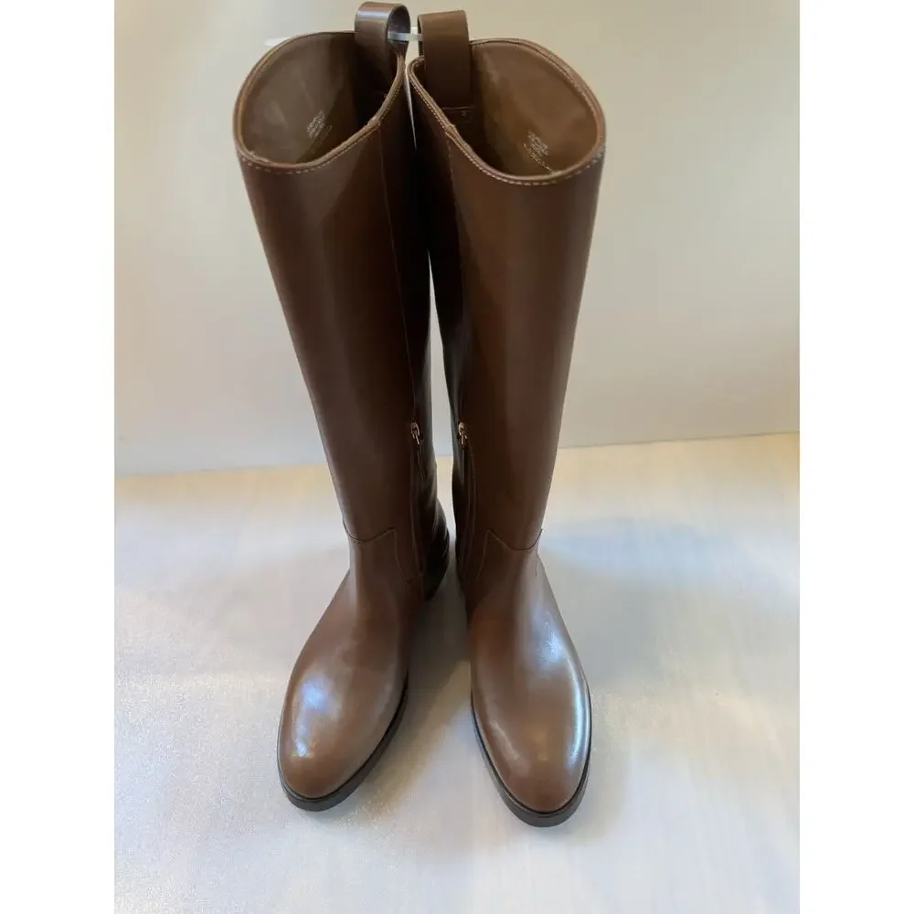 Tory Burch The Riding Boot Size 8 Palissandro (Royal Tan) Color $648